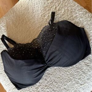 Victoria's Secret Black Cami Lace Push Up Bra Size 36D